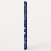 Libra〔占星術の〕十二宮図サインオンブルーデジタルカモフラージュ Case-Mate iPhoneケース (裏面/左)