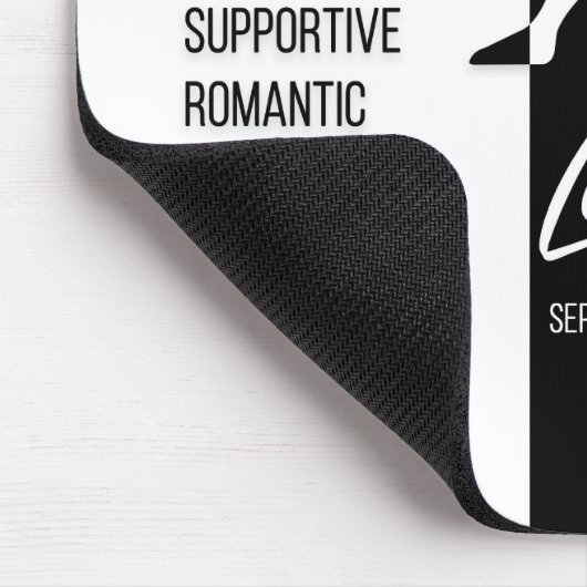 Libra〔占星術の〕十二宮図サインマウスパッドブラック&ホワイト マウスパッド (コーナー)