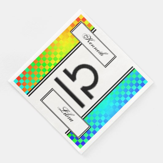 Libra〔占星術の〕十二宮図シンボル標準by Kenneth Yoncich (コーナー)