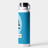 Libra〔占星術の〕十二宮図シンボル標準by Kenneth Yoncich ウォーターボトル (背面)