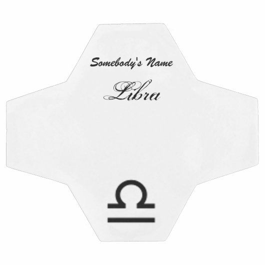 Libra〔占星術の〕十二宮図シンボル標準by Kenneth Yoncich サッカーボール (フラット)