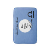 Libra〔占星術の〕十二宮図シンボル標準by Kenneth Yoncich バスマット (正面縦)