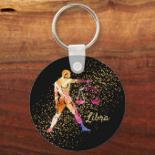Libra -〔占星術の〕十二宮図星占い標識 キーホルダー (正面)