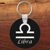 'Libra'〔占星術の〕十二宮図標識 キーホルダー (正面)