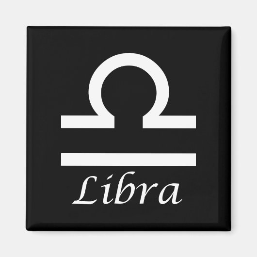 'Libra'〔占星術の〕十二宮図標識 マグネット (正面)