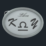 Libra〔占星術の〕十二宮図記号規格（Kenneth Yoncich著） 卵形バックル<br><div class="desc">ライブラリ〔占星術の〕十二宮図記号標準ベルトバックルImages Copyright (C) Kenneth Kendi Yoncich.All Rights Reserved.（すべての権利が予約されています）</div>