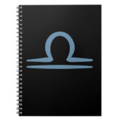 LIBRA〔占星術の〕十二宮図9月10月誕生日占星術 ノートブック (正面)