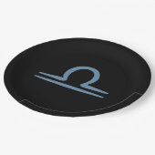 LIBRA〔占星術の〕十二宮図9月10月誕生日占星術 ペーパープレート (アングル)