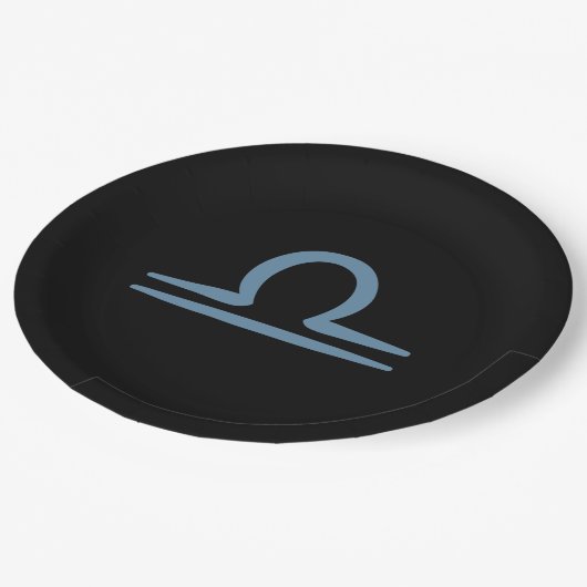 LIBRA〔占星術の〕十二宮図9月10月誕生日占星術 ペーパープレート (アングル)