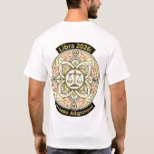Libra 2026 Zodiac Scales Mandala – Balance & Harmo Tシャツ (裏面)