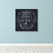 Libra - 9月23日~10月22日Canvas Print キャンバスプリント (インサイチュ (ウッドフロア))