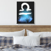 Libra Aura '天性の魅力' 占星術好きな人へ キャンバスプリント (インサイチュ (寝室))