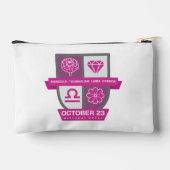 Libra Birthday Crest™ for October 1-23 アクセサリーポーチ (裏面)