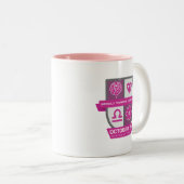Libra Birthday Crest™ for October 1-23 Mug ツートーンマグカップ (正面右)