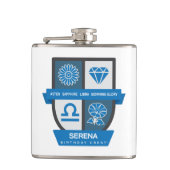 Libra Birthday Crest™ for September 23-30 フラスク (正面)