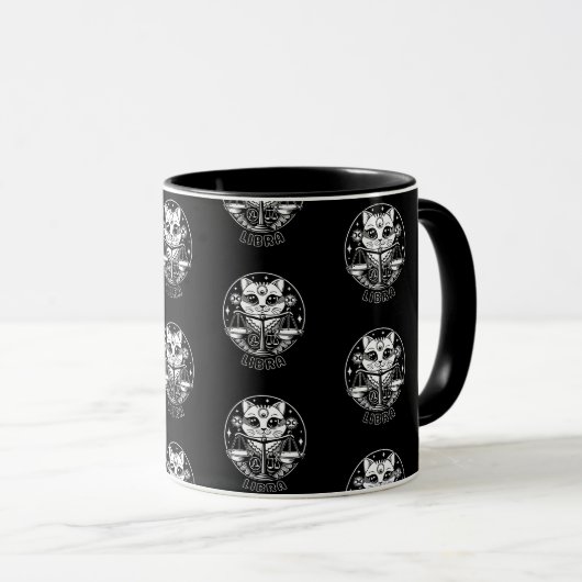 Libra Cat Mug (スタイル1) マグカップ (正面右)