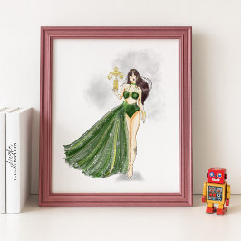 Libra Constellation Artwork, Cosmic Zodiac, ポスター