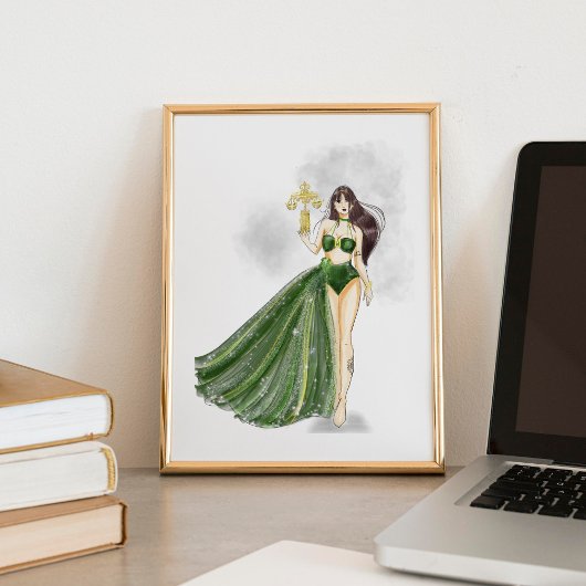 Libra Constellation Artwork, Cosmic Zodiac, ポスター