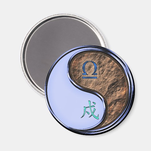 Libra & Earth Dog マグネット (正面/裏面)