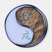 Libra & Earth Dog マグネット (正面)