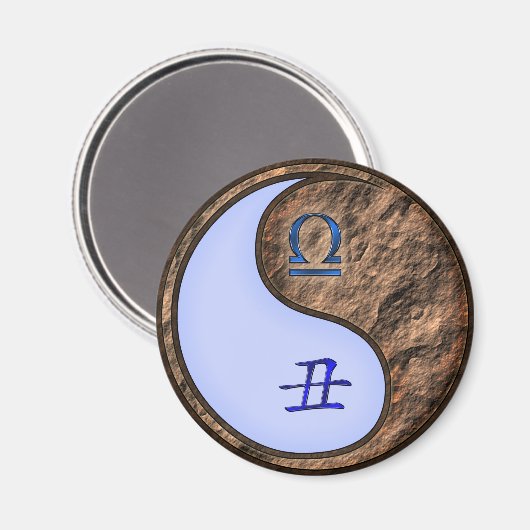 Libra & Earth Ox マグネット (正面/裏面)