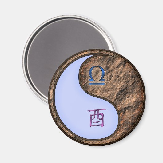 Libra & Earth Rooster マグネット (正面/裏面)