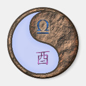 Libra & Earth Rooster マグネット (正面)