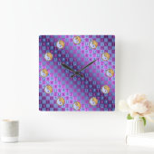 Libra & Fire Boar スクエア壁時計 (ホーム)