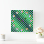 Libra & Fire Goat スクエア壁時計 (ホーム)