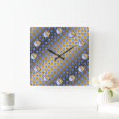 Libra & Fire Horse スクエア壁時計 (ホーム)