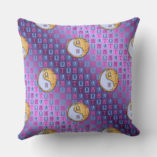 Libra & Fire Rooster クッション (裏面)