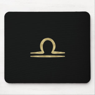 LIBRA Gold September October Birthday Astrology マウスパッド