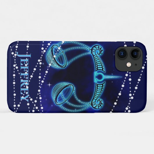 Libra in Dark Blue II Case-Mate iPhoneケース (裏面(横))