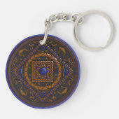 Libra Mandalaアクリルキーチェーン キーホルダー (裏面)