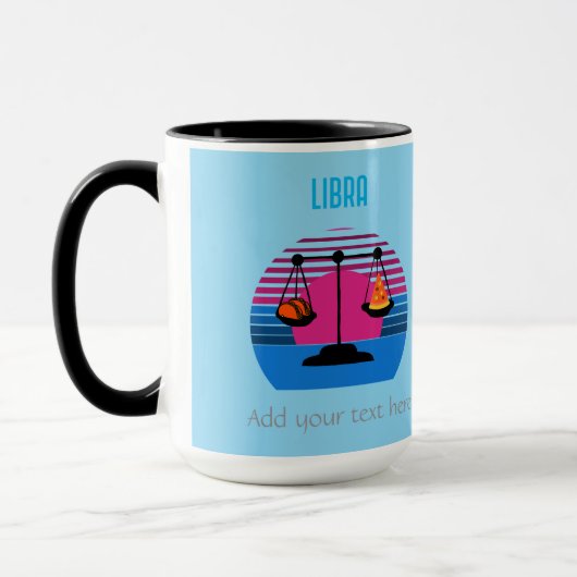 Libra PizzaとTaco Mug マグカップ (左)