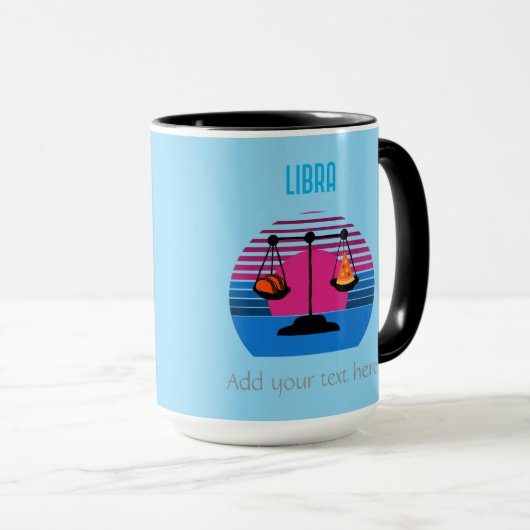 Libra PizzaとTaco Mug マグカップ (正面右)