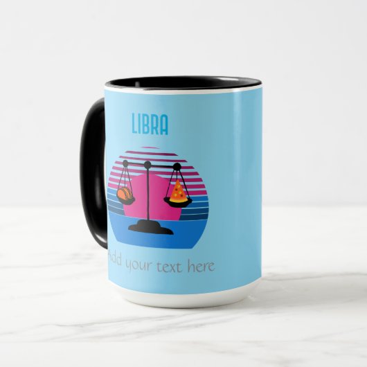 Libra PizzaとTaco Mug マグカップ (正面左)