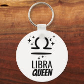 Libra Queenボタンキーチェーン キーホルダー (正面)