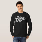 Libra Retro Zodiac Sign u2013 Astrology u2013 Horo Tシャツ (正面フル)