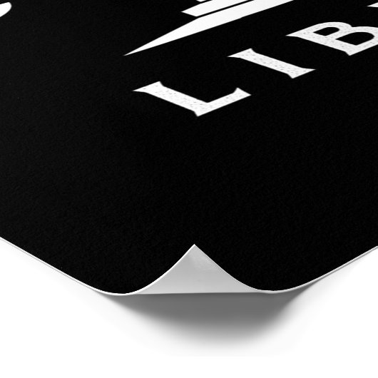 Libra Scale Of Justice - Libra Lover Gift ポスター (角)