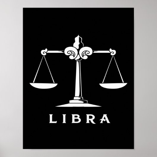 Libra Scale Of Justice - Libra Lover Gift ポスター (正面)
