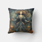 Libra Scales Zodiac Astrology Mystical Birthday クッション (裏面)