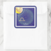 Libra September 24 to October 23 Aufkleber スクエアシール (バッグ)
