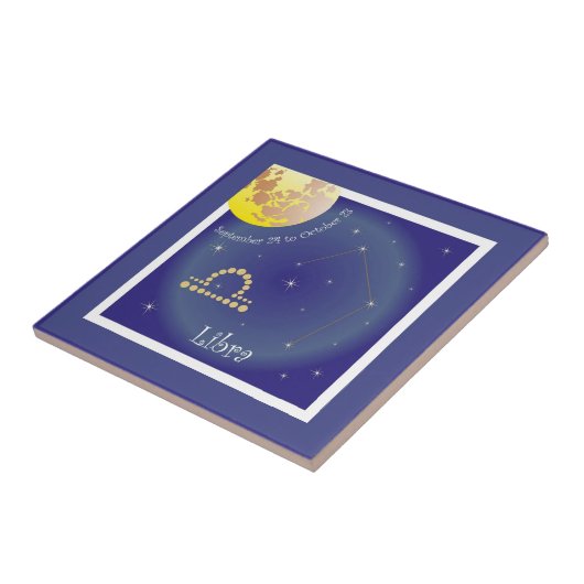 Libra September 24 to October 23 Fotofliese タイル (側面)