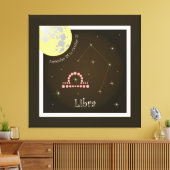 Libra September 24 to October 23 Leinwand キャンバスプリント (インサイチュ (リビング))