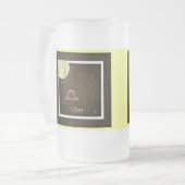 Libra September 24 to October 23 Tasse フロストグラスビールジョッキ (正面左)