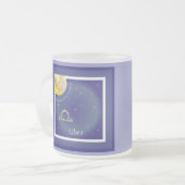 Libra September 24 to October 23 Tasse フロストグラスマグカップ (正面左)