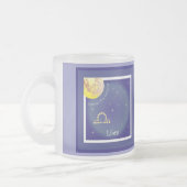 Libra September 24 to October 23 Tasse フロストグラスマグカップ (左)