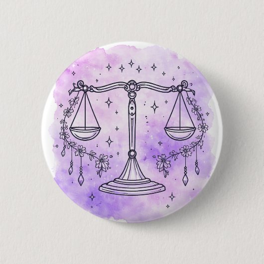 Libra Sign 缶バッジ (正面)