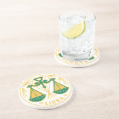 Libra Sign of the 〔占星術の〕十二宮図 on a Coaster コースター (側面)